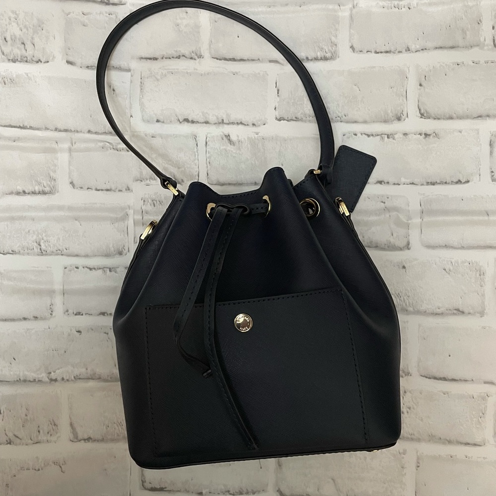 Michael Kors Navy Bucket Bag